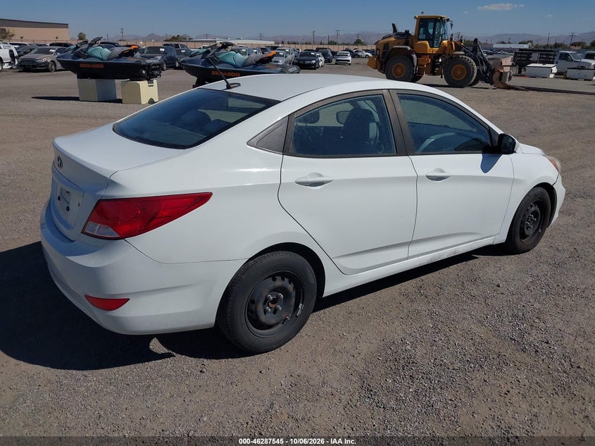 Vin: kmhct4ae2hu172309, lot: 46787691, hyundai accent se 20174