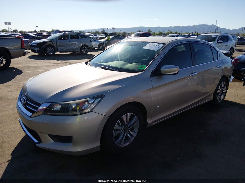2015 Honda Accord Lx, Rear, IAAI, VIN 1HGCR2F38FA066638 — photo 2