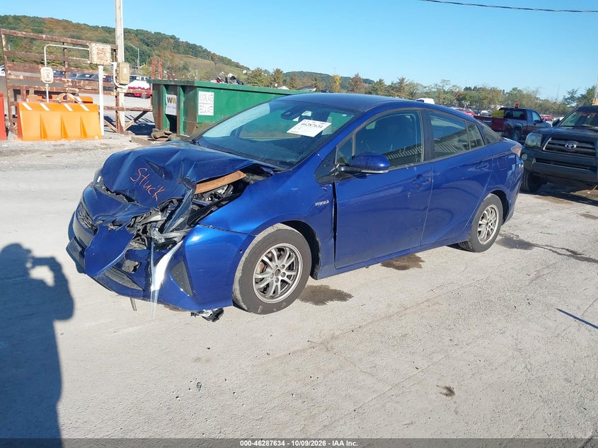 Vin: jtdkbrfu5h3056737, lot: 46787780, toyota prius two 20172