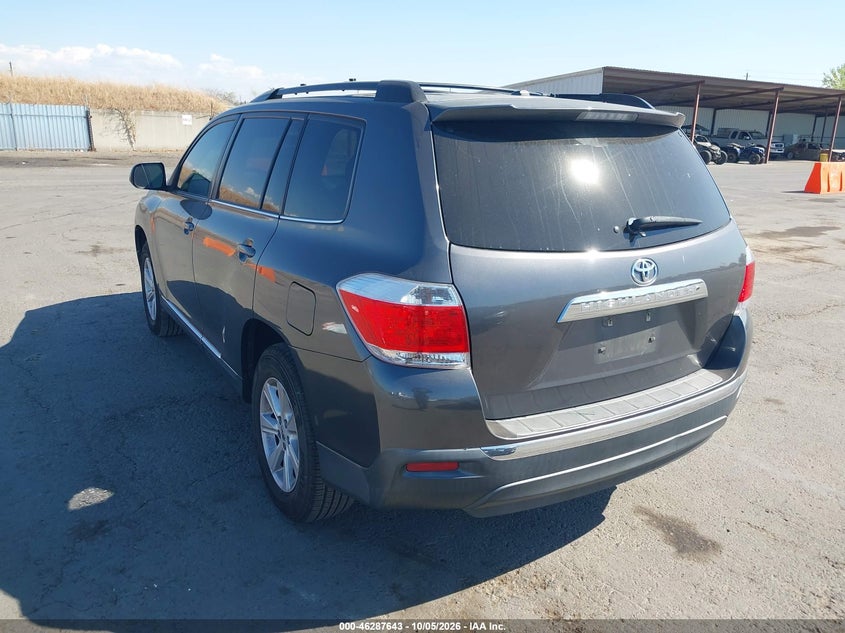 Vin: 5tdzk3eh6bs049365, lot: 46787789, toyota highlander base v6 20113