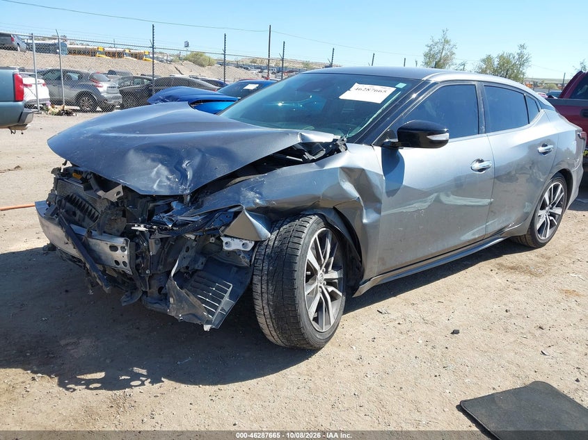 Vin: 1n4aa6cv9lc360193, lot: 46787811, nissan maxima sv xtronic cvt 20202