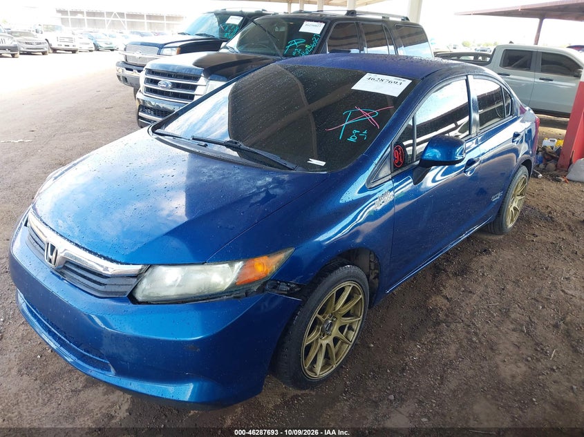 Vin: 2hgfb2f51ch514394, lot: 46787839, honda civic lx 20122