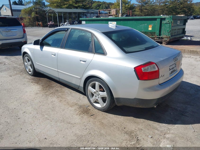 AUDI A4 2004 VIN WAULC68E04A028739