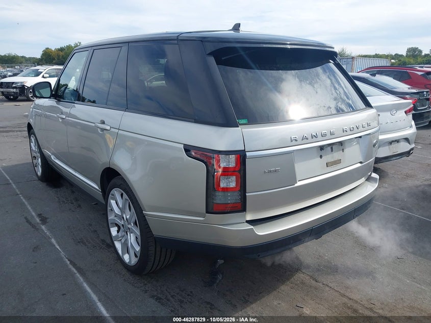 Vin: salgs2pf1ga287456, lot: 46787992, land rover range rover 3.0l v6 supercharged hse 20163