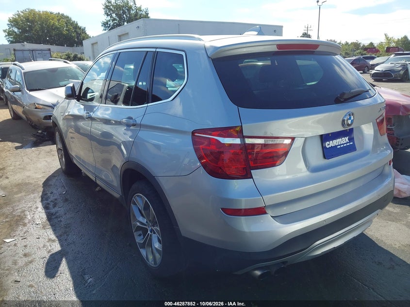 Vin: 5uxwx7c30h0u44588, lot: 46788015, bmw x3 xdrive35i 20173