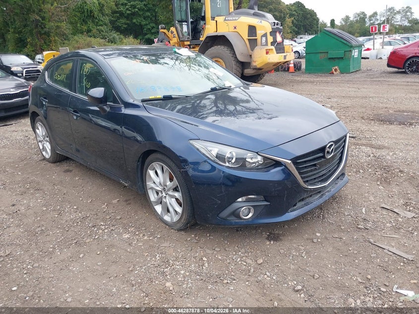 Vin: jm1bm1m36e1209638, lot: 46788041, mazda mazda3 s grand touring 20141