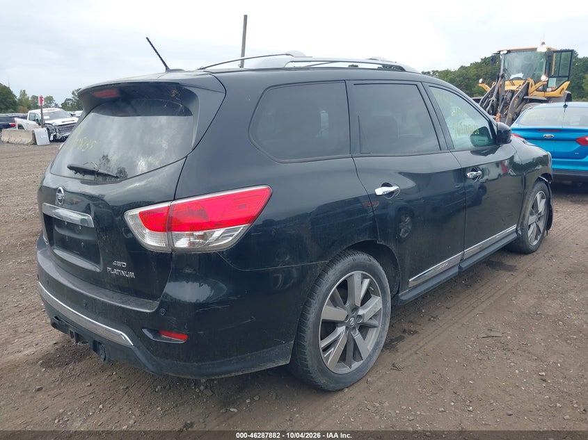Vin: 5n1ar2mmxdc634807, lot: 46788045, nissan pathfinder platinum 20134