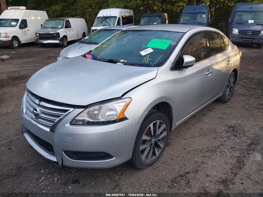 Vin: 3n1ab7ap7fl647917, lot: 46788050, nissan sentra fe+ s/s/sl/sr/sv 20152