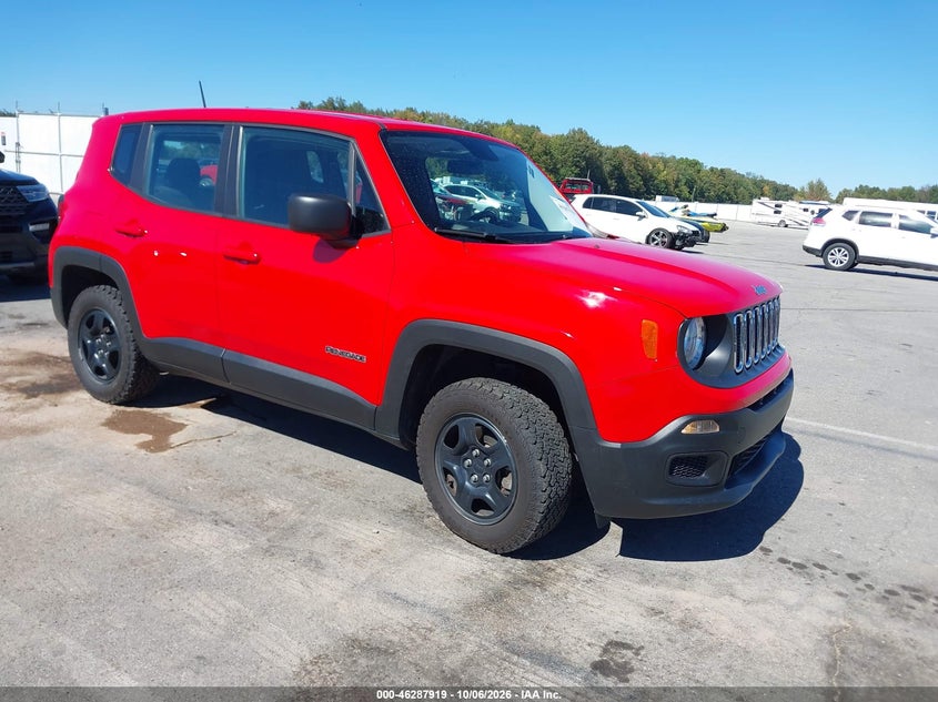 Vin: zaccjbab8hpe43055, lot: 46788082, jeep renegade sport 4x4 2017 img_1