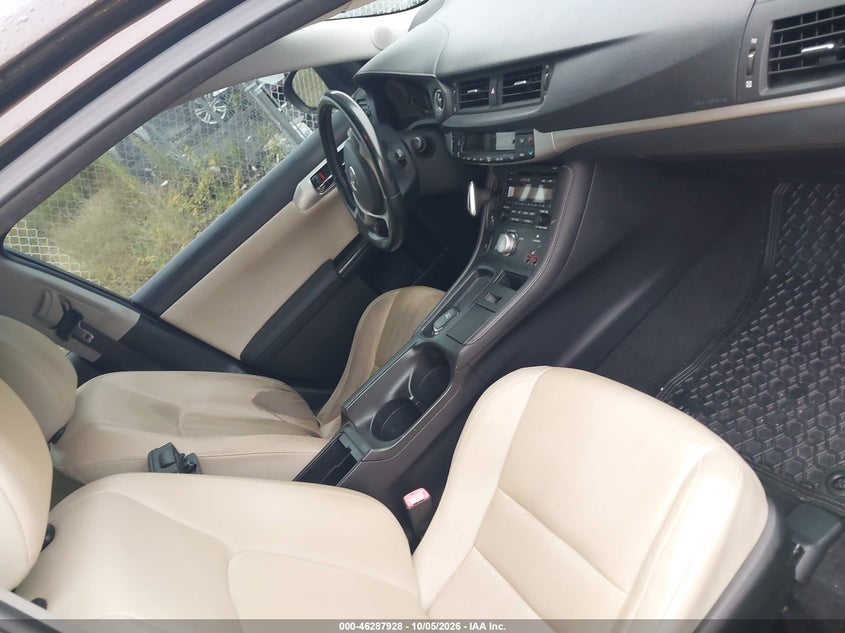LEXUS CT 200H 2011 VIN JTHKD5BHXB2003877
