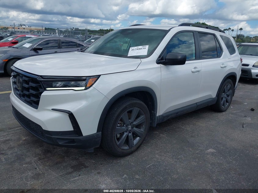 Vin: 5fnyg1h30sb034544, lot: 46788202, honda pilot sport 20252