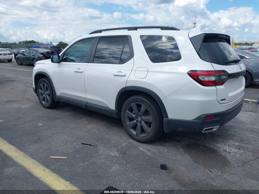 Vin: 5fnyg1h30sb034544, lot: 46788202, honda pilot sport 20253