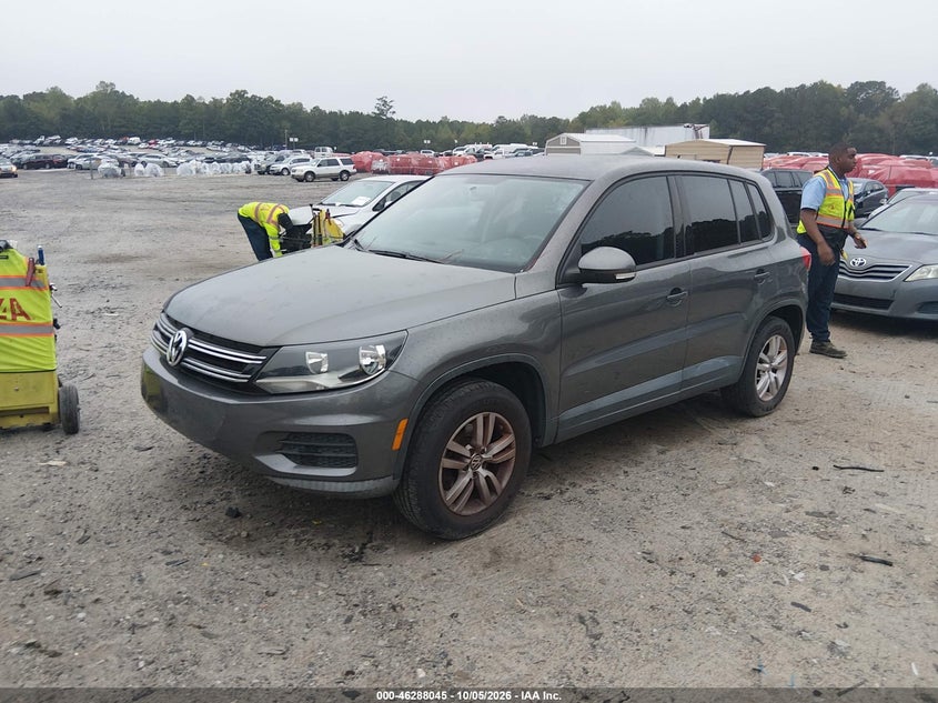 Vin: wvgav7ax9cw000697, lot: 46788208, volkswagen tiguan s 20122