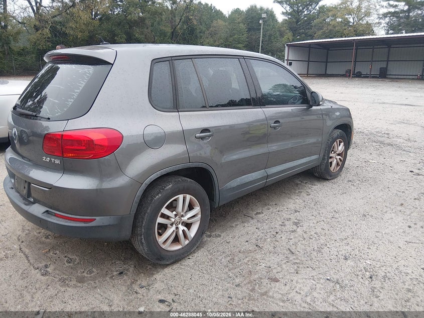 Vin: wvgav7ax9cw000697, lot: 46788208, volkswagen tiguan s 20124