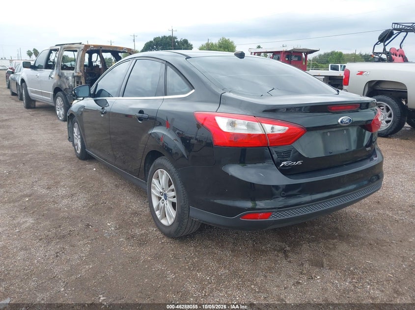 Vin: 1fahp3h21cl358156, lot: 46788218, ford focus sel 20123