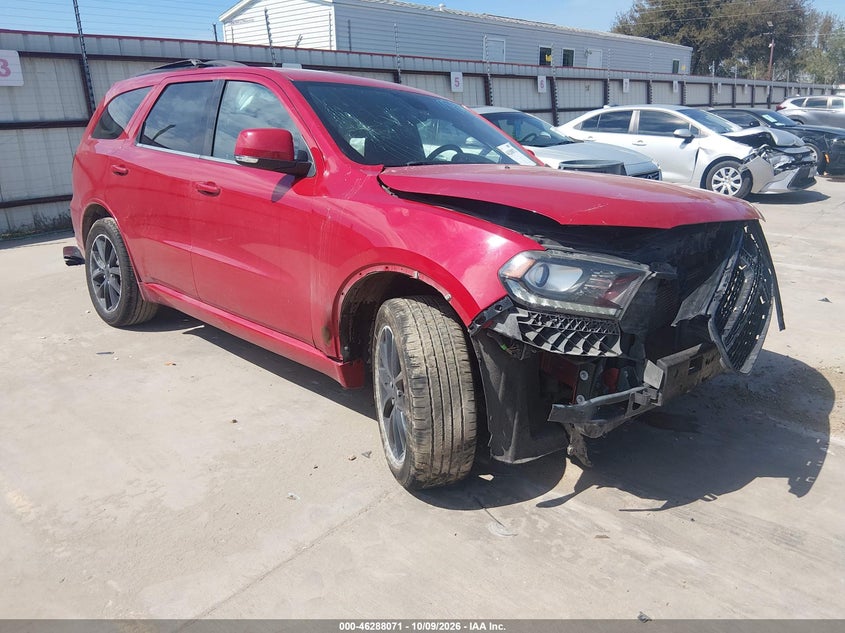 Vin: 1c4rdhdg6hc859721, lot: 46788234, dodge durango gt rwd 20171