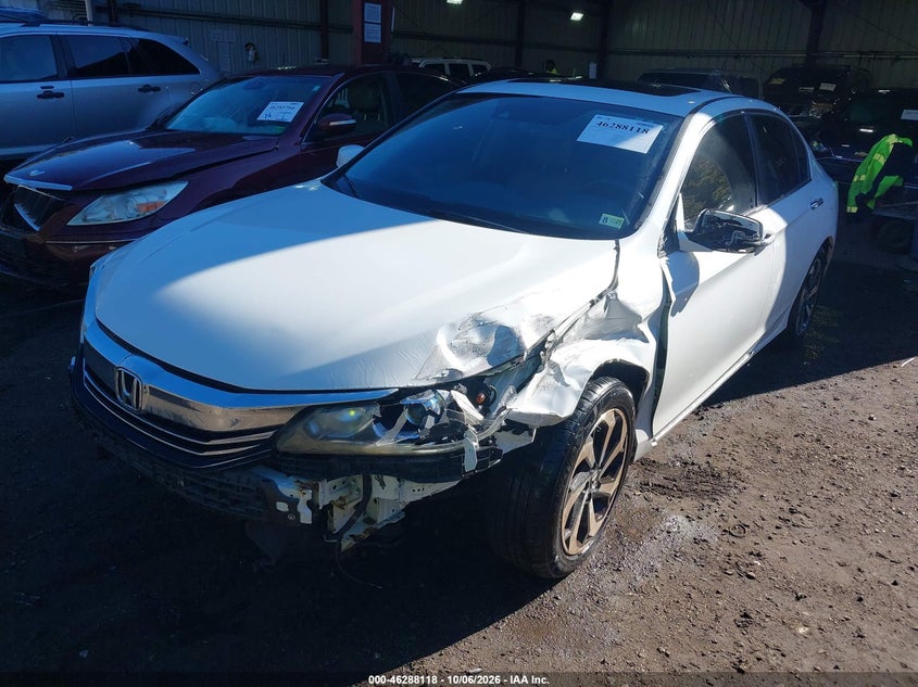Vin: 1hgcr2f92ga072361, lot: 46788281, honda accord ex-l 20162