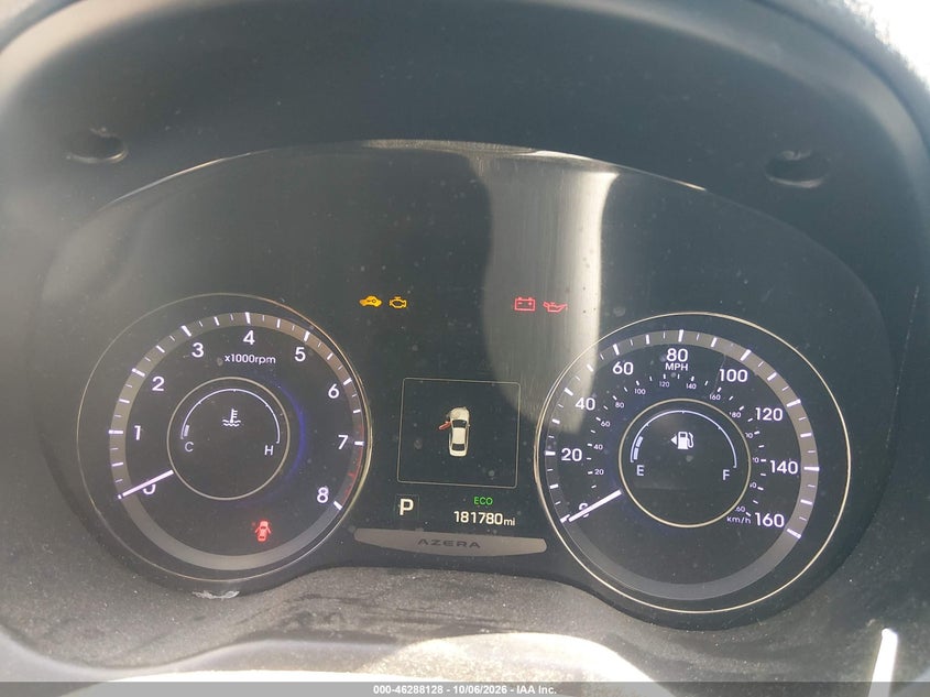 HYUNDAI AZERA 2015 VIN KMHFG4JG4FA454078