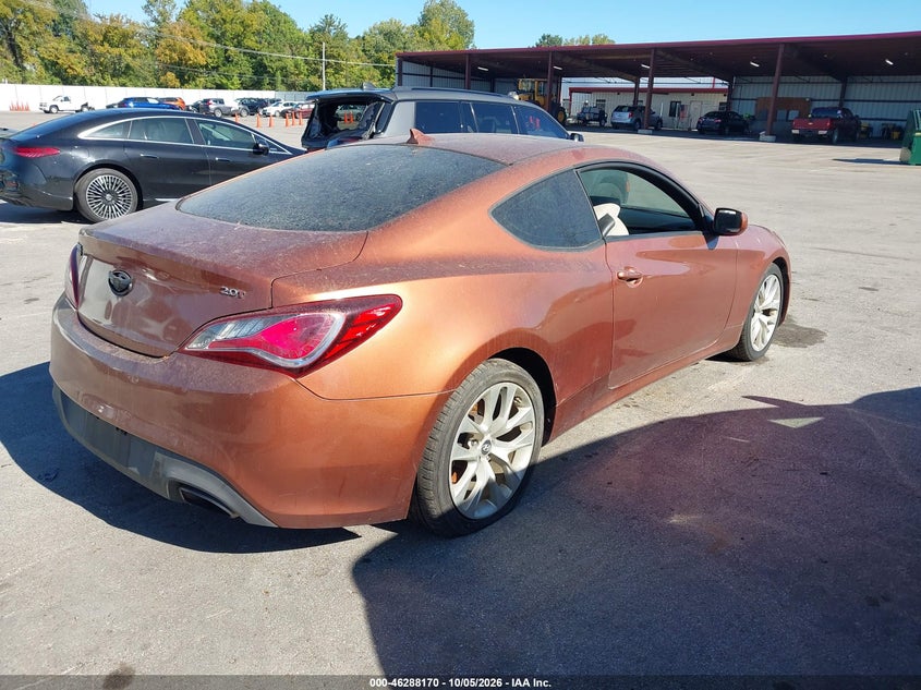 Vin: kmhht6kd0du095229, lot: 46788333, hyundai genesis 2.0t premium 20134