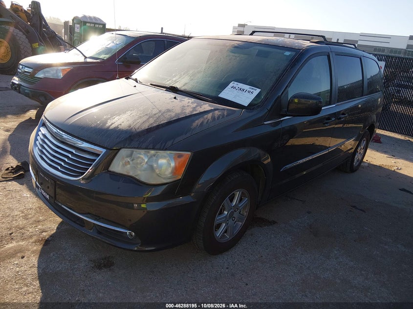 Vin: 2c4rc1bg8cr423000, lot: 46788358, chrysler town & country touring 20122