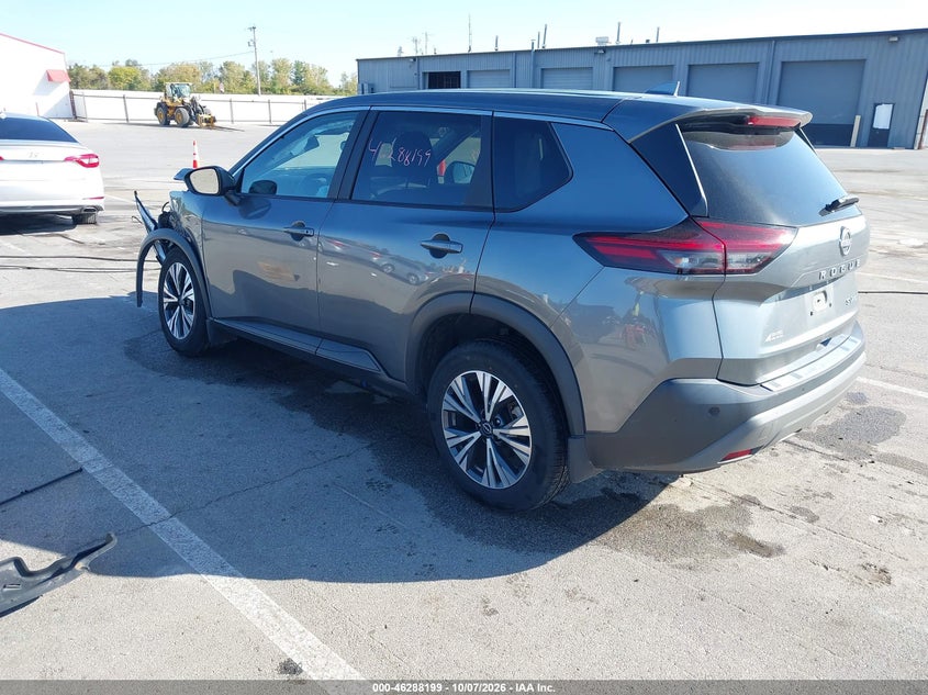 Vin: 5n1bt3bb6nc734398, lot: 46788362, nissan rogue sv intelligent awd 20223