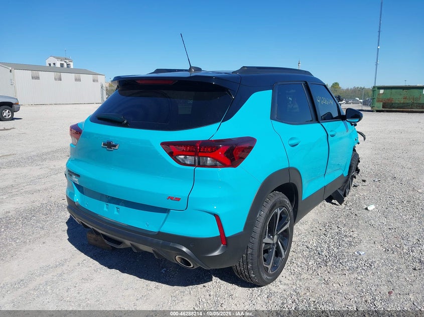 Vin: kl79musl4mb162375, lot: 46788377, chevrolet trailblazer awd rs 20214