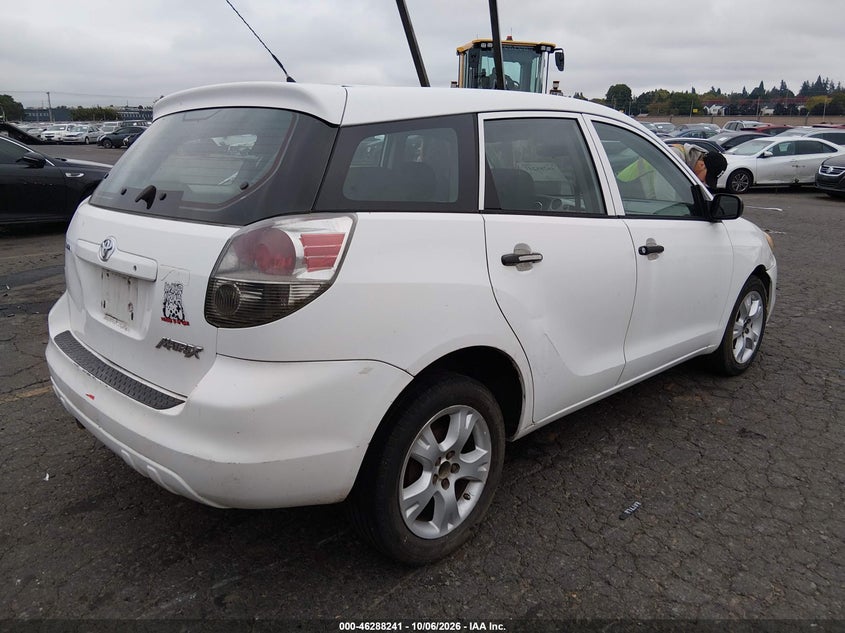TOYOTA MATRIX 2008 VIN 2T1KR32E28C693499