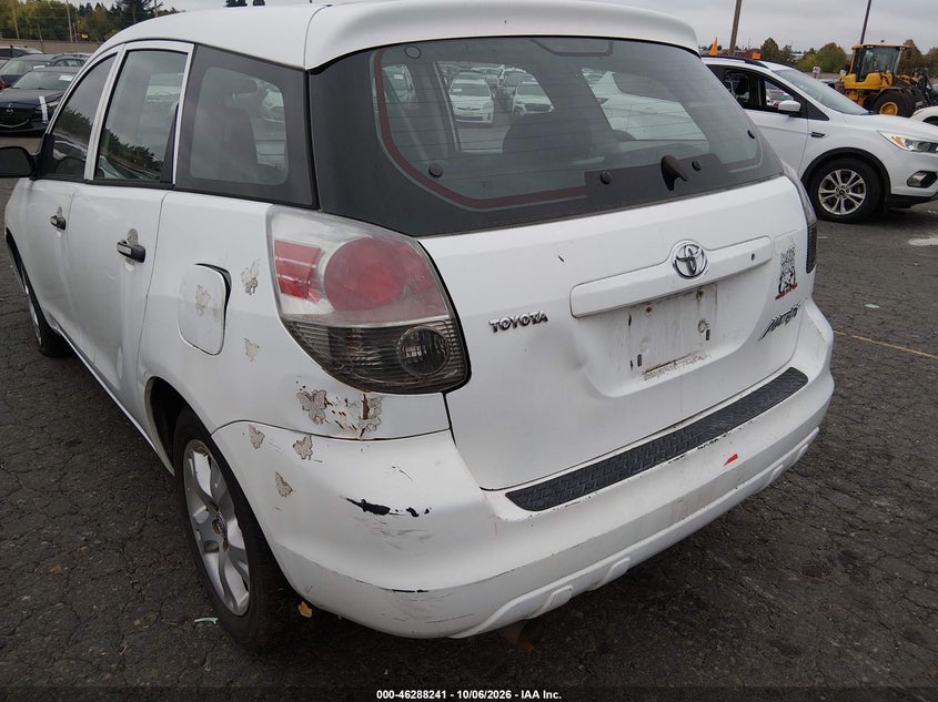 TOYOTA MATRIX 2008 VIN 2T1KR32E28C693499