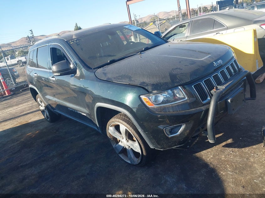 Vin: 1c4rjfbg8ec293640, lot: 46788436, jeep grand cherokee limited 20141