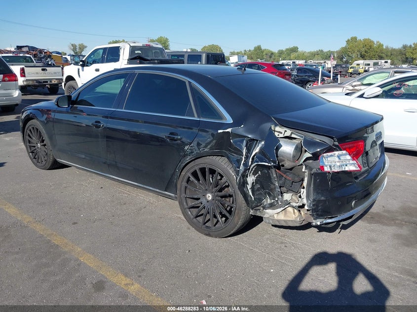 Vin: waurgafdxdn000595, lot: 46788446, audi a8 l 3.0t 20133