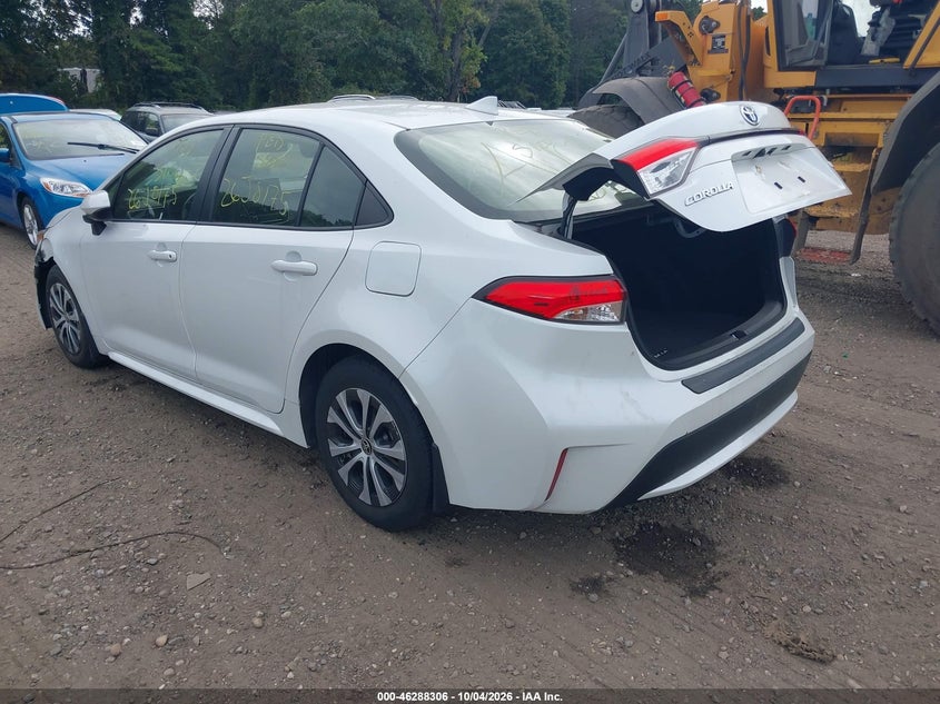 Vin: jtdeamdexn3001016, lot: 46788469, toyota corolla hybrid le 20223