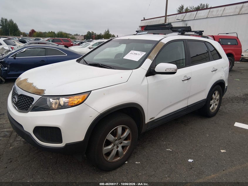 Vin: 5xyktda26dg375785, lot: 46788480, kia sorento lx v6 20132