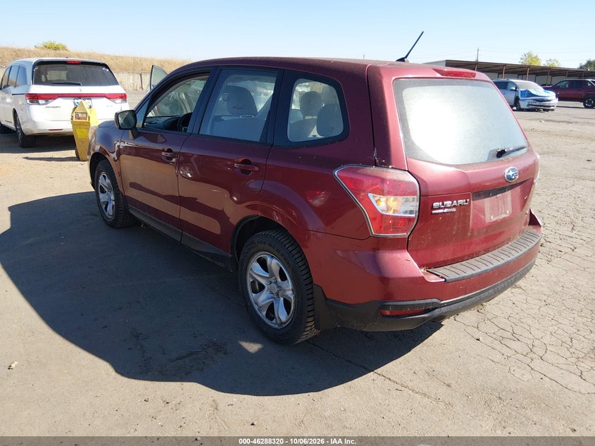 Vin: jf2sjaac2eh474174, lot: 46788483, subaru forester 2.5i 20143