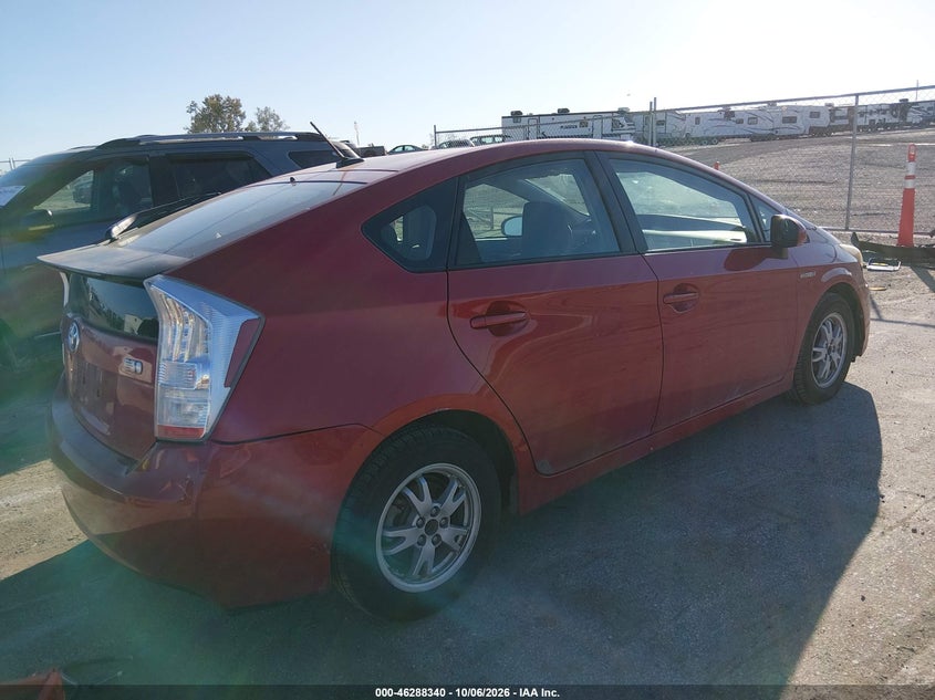 Vin: jtdkn3du3a0208500, lot: 46788503, toyota prius iii 20104