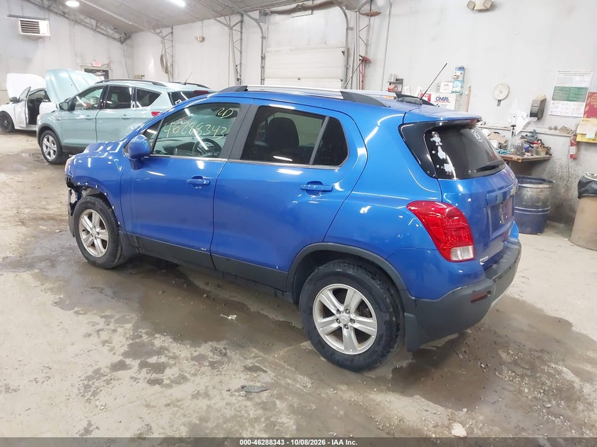 Vin: kl7cjpsb2gb748875, lot: 46788506, chevrolet trax lt 20163
