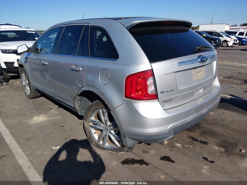 Vin: 2fmdk3kc0dba85586, lot: 46788563, ford edge limited 20133