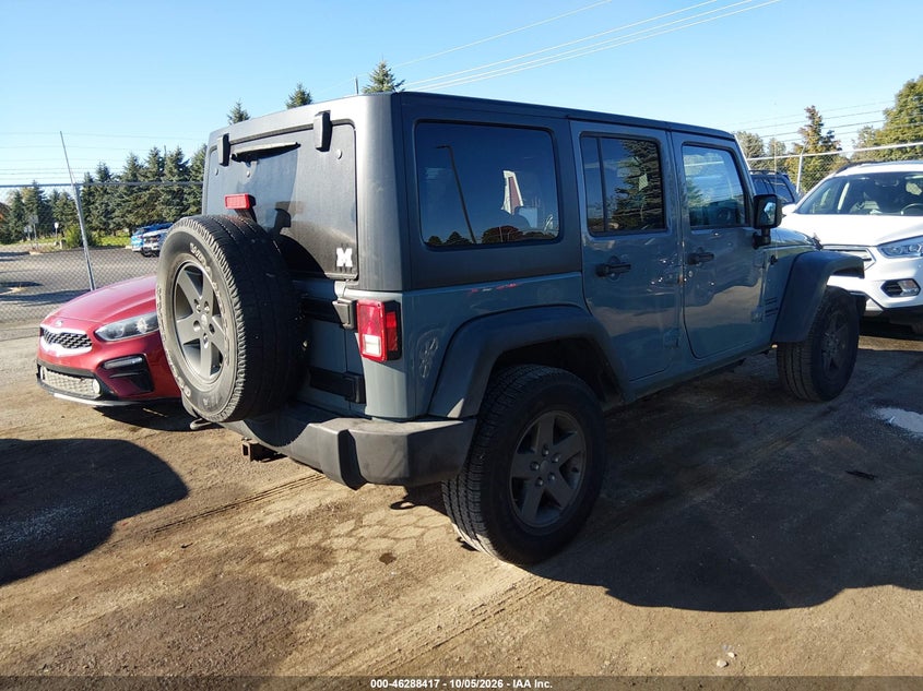 Vin: 1c4bjwdgxfl539412, lot: 46788580, jeep wrangler unlimited sport 20154