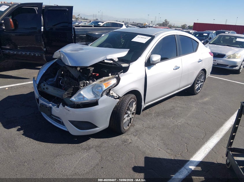 Vin: 3n1cn7ap6fl862821, lot: 46788650, nissan versa 1.6 sv 20152