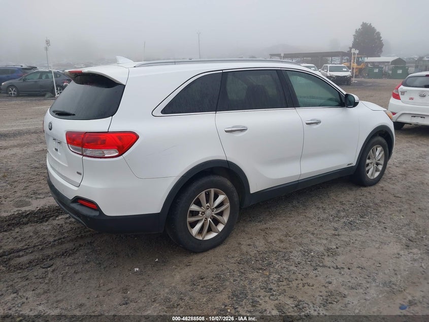 Vin: 5xypgda36gg059200, lot: 46788671, kia sorento 2.4l lx 20164