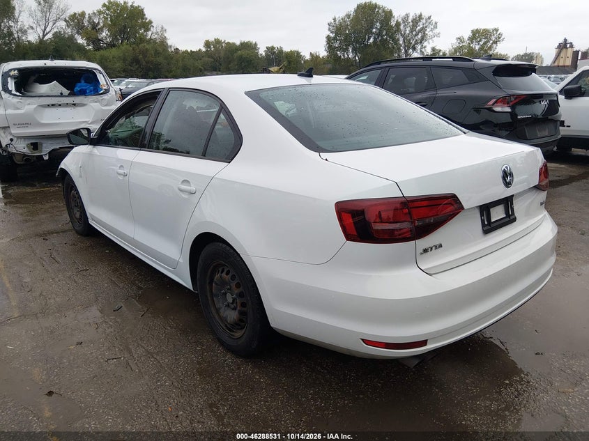 Vin: 3vw267aj3gm254362, lot: 46788694, volkswagen jetta 1.4t s 20163