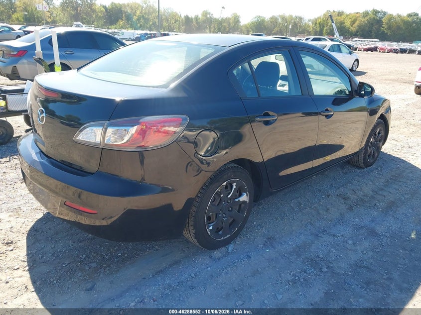 Vin: jm1bl1tg1d1849617, lot: 46788715, mazda mazda3 i sv 20134