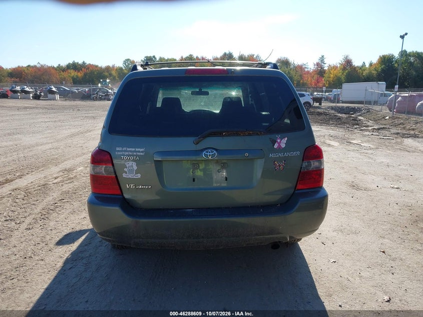 TOYOTA HIGHLANDER 2006 VIN JTEEP21A460183041