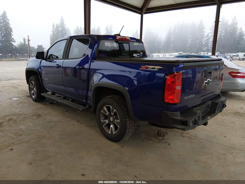 Vin: 1gcptde10g1386406, lot: 46788799, chevrolet colorado z71 20163