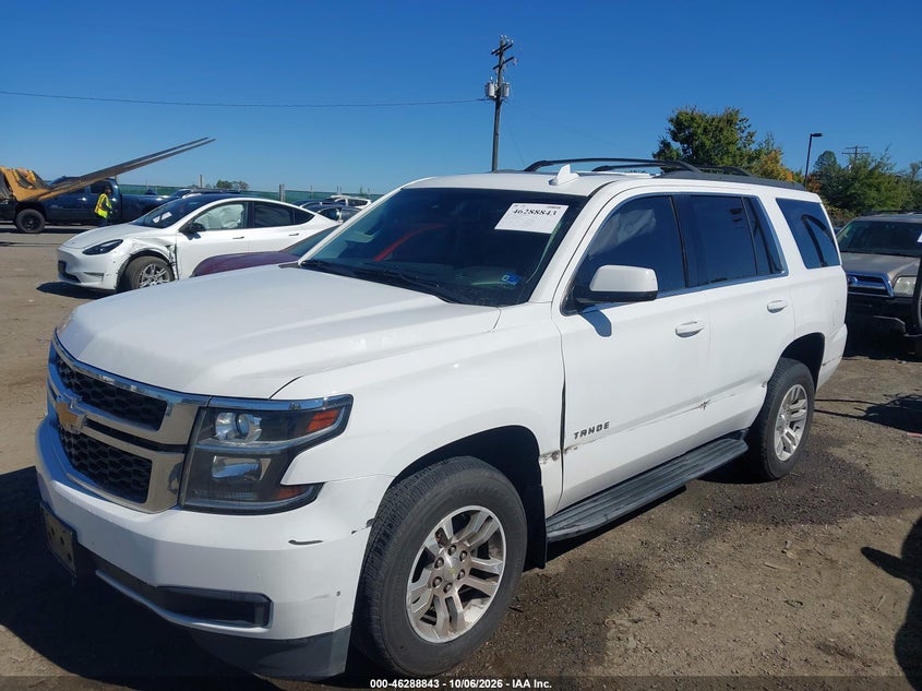 Vin: 1gnskbkc6kr333184, lot: 46789006, chevrolet tahoe lt 20192