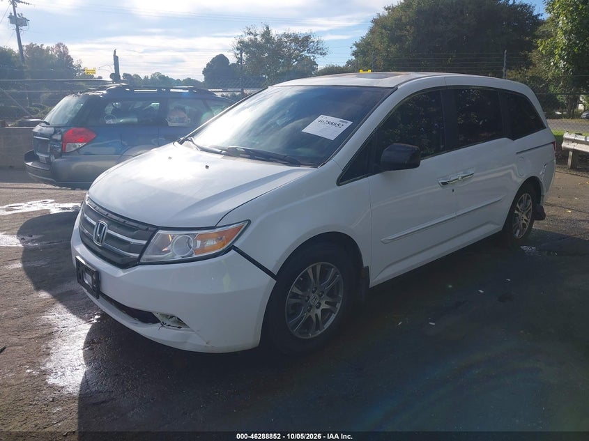 Vin: 5fnrl5h67cb065535, lot: 46789015, honda odyssey ex-l 20122
