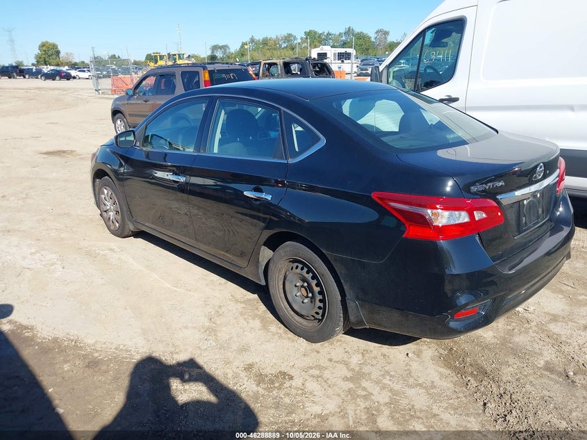 Vin: 3n1ab7ap8hy274263, lot: 46789052, nissan sentra s 20173