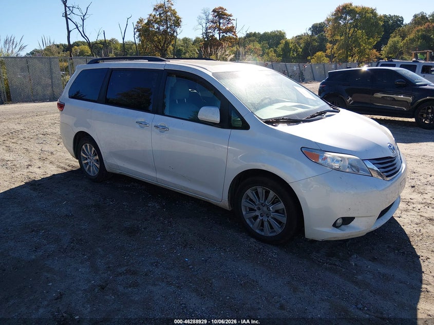 Vin: 5tddk3dc9fs109936, lot: 46789092, toyota sienna xle 7 passenger 20151