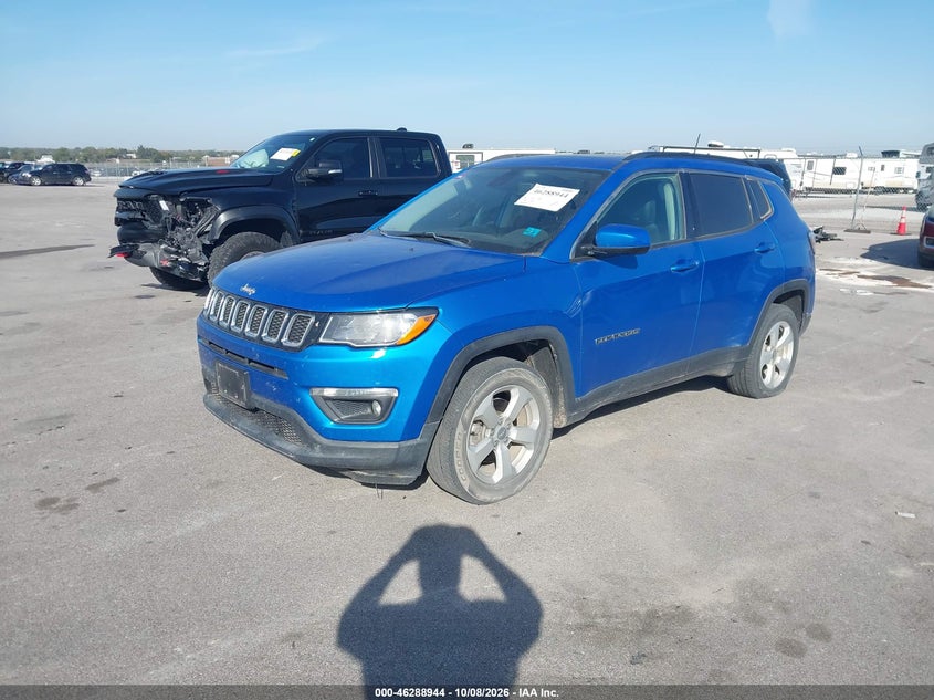 Vin: 3c4njdbb7kt629835, lot: 46789107, jeep compass latitude 4x4 20192