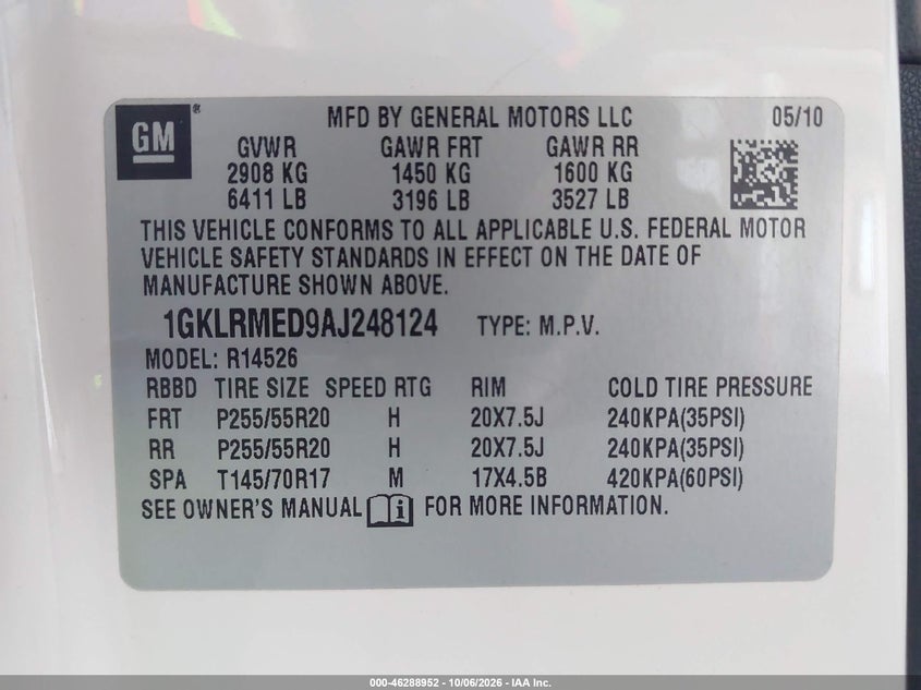 2010 GMC ACADIA SLT-1 · Photo 9