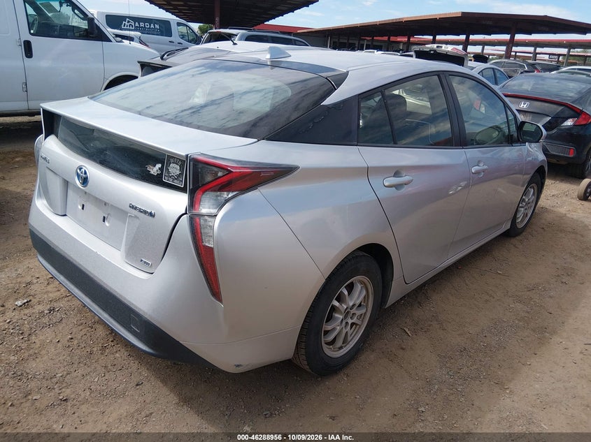 Vin: jtdkarfuxg3028465, lot: 46789119, toyota prius two eco 20164